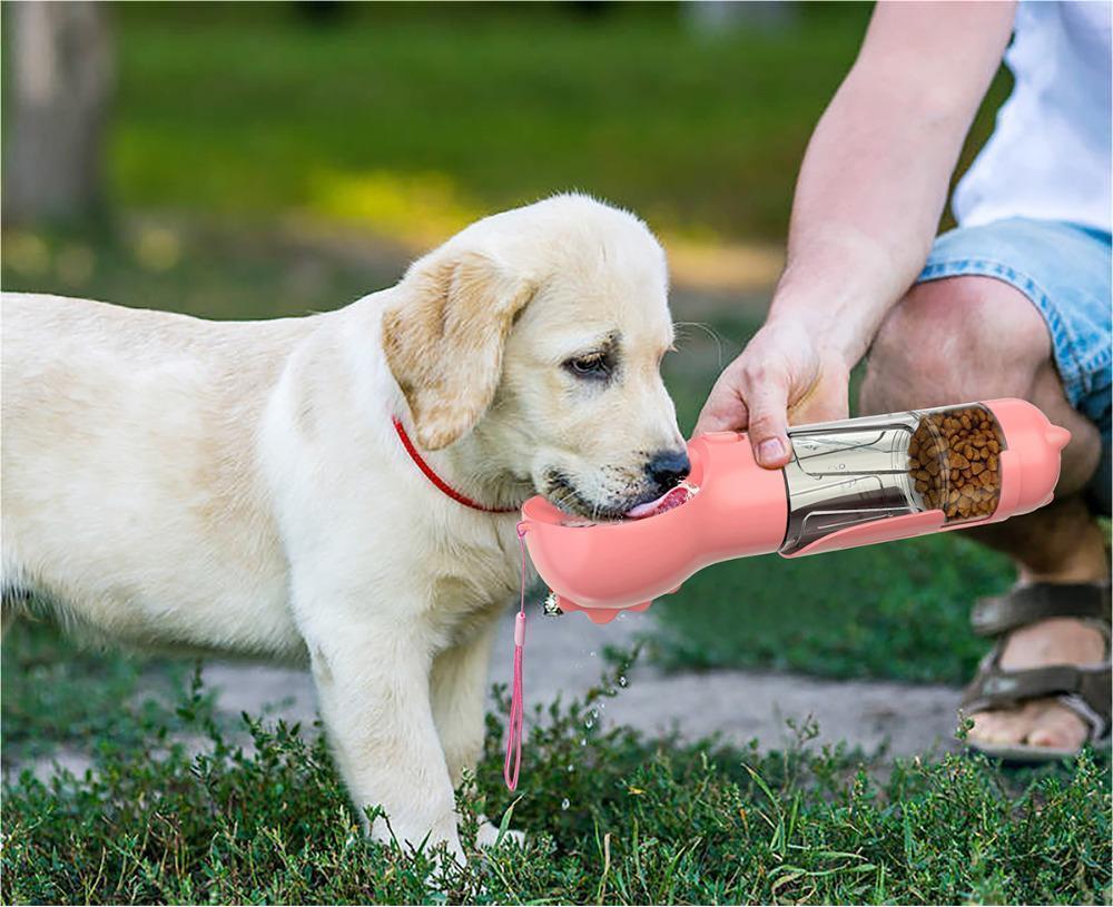 Pet Water Bottle Feeder Bowl Garbage