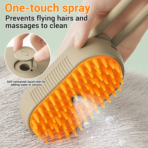 Cat Steam Brush Steamy Dog Brush 3 In 1