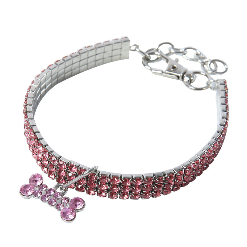 Bling Rhinestone Dog Collar Crystal Puppy