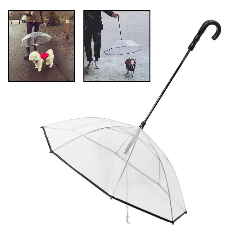 Dog's Transparent Umbrella